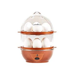 Copper Chef Want The Secret to Making Perfect Eggs & More C Electric Cooker Set-7 or 14 Capacity. Hard Boiled, Poached, Scrambled Eggs, or Omelets Automatic Shut Off, 7.5 x 6.7 x 7.5 inches, Rojo