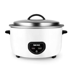 aroma housewares commercial 60-cup (cooked) / 14qt. rice & grain cooker (arc-1430e), white