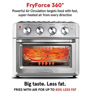 Gourmia Toaster Oven Air Fryer Combo 7-in-1 cooking functions 1550 watt air fryer oven 19.8L capacity air fryer accessories included convection toaster oven rack, air fryer basket GTF7580