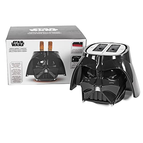 Uncanny Brands Star Wars Darth Vader Halo Toaster - Lights-Up and Makes Lightsaber Sounds