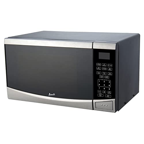 Avanti MT09V3S Microwave Oven 900-Watts Compact with 10 Power Levels and 6 Pre Cooking Settings, Speed Defrost, Electronic Control Panel and Glass Turntable, 0.9 cubic feet, Stainless Steel