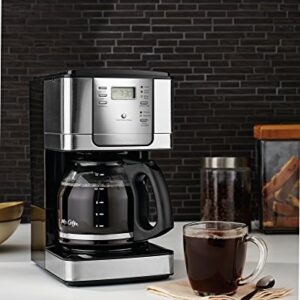 Mr. Coffee 12-Cup Programmable Coffee Maker, Stainless Steel