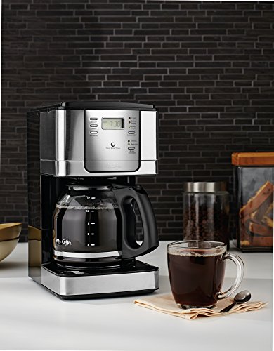 Mr. Coffee 12-Cup Programmable Coffee Maker, Stainless Steel