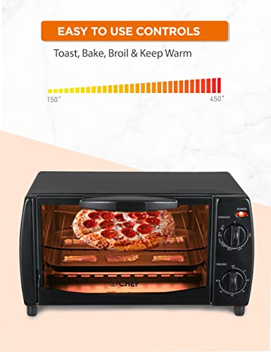Commercial Chef 10 Liter 4 Slice Mechanical Toaster Oven