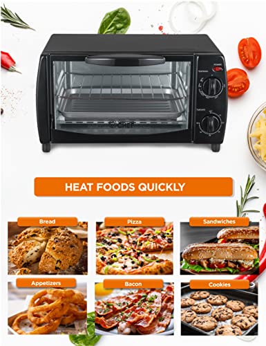 Commercial Chef 10 Liter 4 Slice Mechanical Toaster Oven