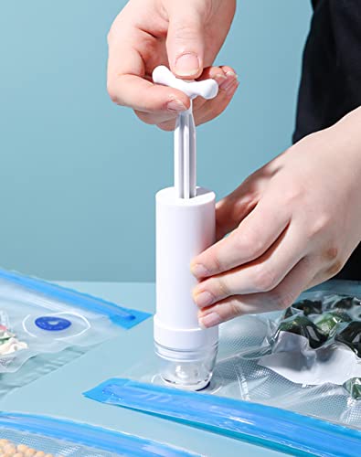 Mini Vacuum Pump Manual Vacuum Sealer Pump for Sous Vide Bags Portable Hand Pump Home Organizing Supply Storage Pump Use in Clothes and Food