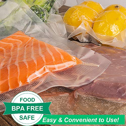 ATSAMFR 200 Count Quart 8x12Inch Vacuum Sealer Bags with BPA Free,Heavy Duty,Great for Vac storage or Sous Vide Cooking