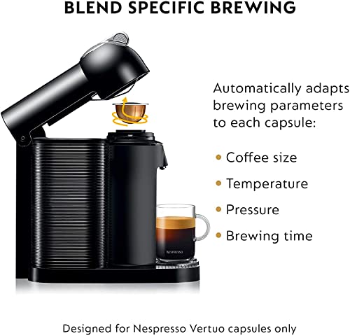 Nespresso Vertuo Coffee and Espresso Machine by Breville, 5 Cups, Black