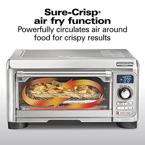 Hamilton Beach Professional Sure-Crisp Air Fry Digital Countertop Toaster Oven, 1500W, 6 Slice Capacity, Stainless Steel (31241)