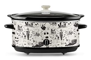 nightmare before christmas 7-quart sketch pattern slow cooker