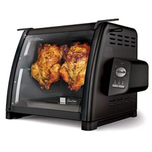 ronco st5500sblk series rotisserie oven, countertop rotisserie oven, 3 cooking functions: rotisserie, sear and no heat rotation, 15-pound capacity, black