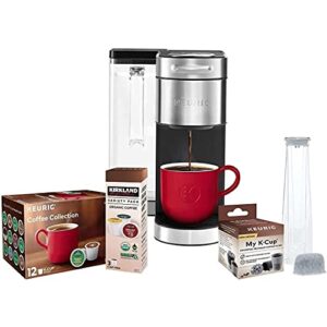 keurig k-supreme plus c single serve coffee maker with 15 k-cup pods and my k-cup universal reusable coffee filter