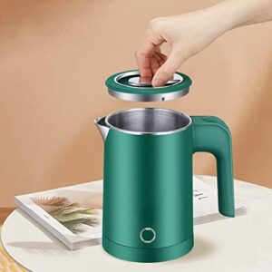 Small Electric Kettles Stainless Steel for Boiling Water, 0.6L Travel Mini Hot Water Boiler Heater, Double Wall Cool Touch Portable Teapot