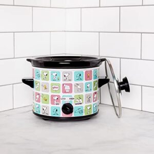 Uncanny Brands Peanuts 2 Quart Slow Cooker- Snoopy & Woodstock Appliance