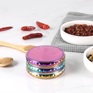 KINGTOP Spice Grinder 3 Piece 2.5 inch (Colorful)