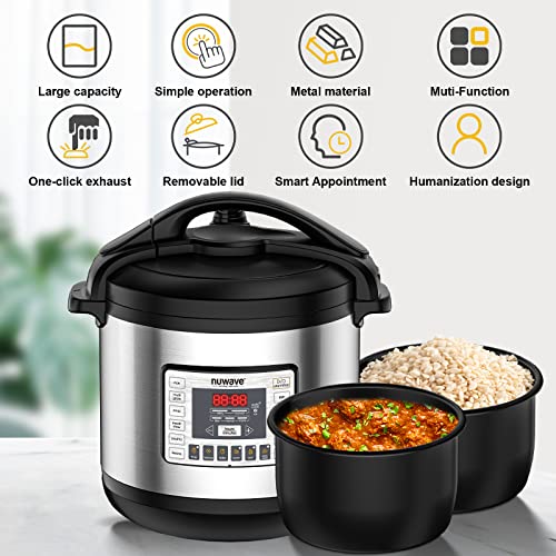 Nuwave Nutri-Pot Digital Pressure Cooker 8-quart with Stainless Steel Inner Pot & Sure-Lock Technology