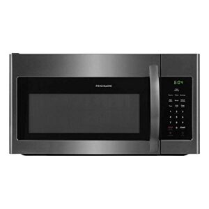 frigidaire ffmv1846vd 30″ over the range microwave oven; 1.8 cu. ft. capacity, 1000 cooking watts, 300 cfm, 10 power levels, one-touch options, interior microwave led lighting, black stainless steel