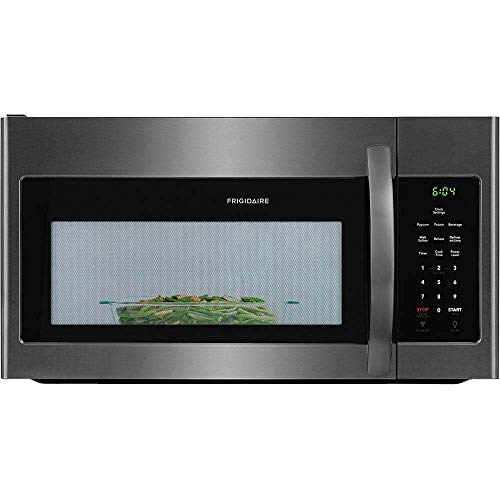 Frigidaire FFMV1846VD 30" Over the Range Microwave Oven; 1.8 cu. ft. Capacity, 1000 Cooking Watts, 300 CFM, 10 Power Levels, One-Touch Options, Interior Microwave LED Lighting, Black Stainless Steel