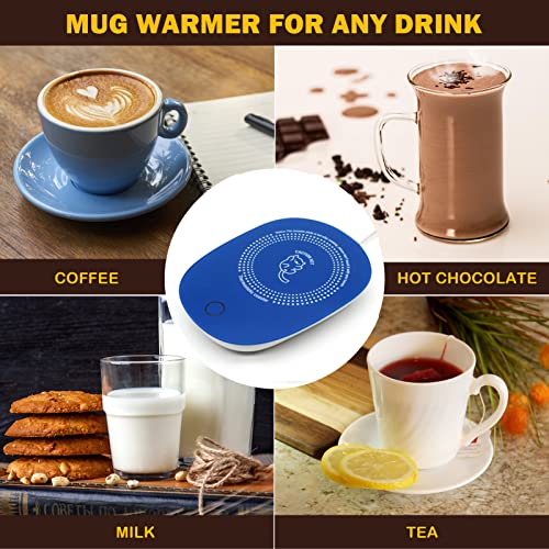 Cup Warmer,Coffee Cup Warmer for Desk,Home Office Candle Wax Heating Plate for Beverage, Milk, Tea & Coffee Candle Auto Shut Off(Not Include Cup) Black1