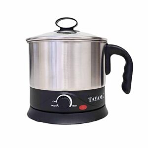 tayama noodle cooker & water kettle 1 liter (4-cup), stainless steel (epc-01r)