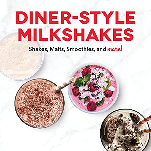 Dash Retro Milkshake Maker for Malts, Soda Fountain Drinks, Protein Shakes, Whipping Omelets and Pancake Batter, 2-Speed Settings + Pulse, Recipe Guide Included, 24oz