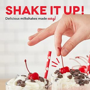 Dash Retro Milkshake Maker for Malts, Soda Fountain Drinks, Protein Shakes, Whipping Omelets and Pancake Batter, 2-Speed Settings + Pulse, Recipe Guide Included, 24oz