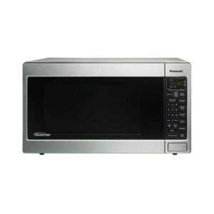 panasonic nn-t945sf luxury full size 2.2 cu ft 6 digit expanded display panel countertop microwave oven with inverter technology (renewed)