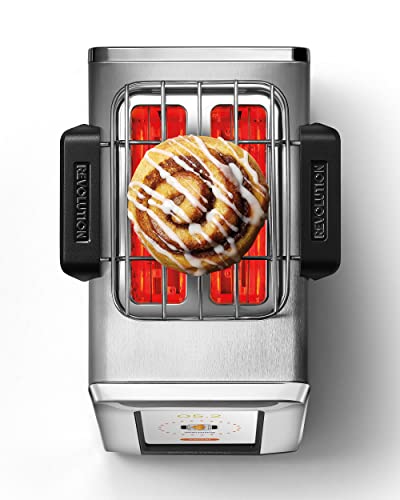 Warming Rack accessory for Revolution toasters - accessory only. Heat up croissants, buns, muffins, banana bread, pastries, cookies, soft pretzels, pizza and more with your Revolution toaster.