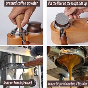 YAMASO 51mm Puck Screen Espresso,1.7 mm Thickness Reusable Contact Plate Coffee Maker Press Mesh(100um)