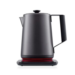 saki luna electric kettle temperature control with 7 presets, 60min temperature hold 1.75l electric tea kettle, 304 stainless steel kettle, auto-off & boil-dry protection, bpa free, matte black