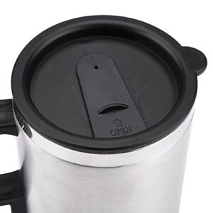 12V Car Kettle, Portable 450ml Car Kettle Boiler Stainless Steel Electric Kettle Heating Travel Cup Coffee Mug, Electric Teapot Quick Boiling