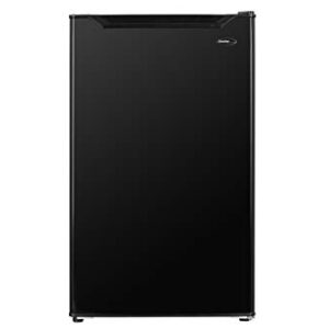 Danby DCR033B1BM 3.3 Cu.Ft. Compact Refrigerator, Mini Fridge with Top Chiller for Bar, Living Room, Den, Basement, Kitchen, or Dorm, Black