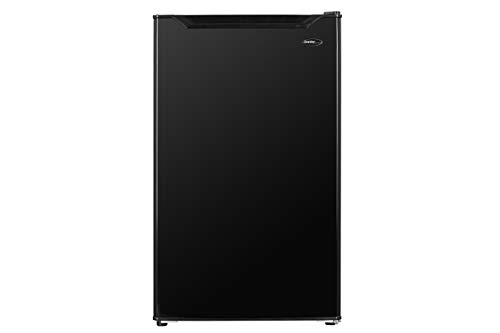 Danby DCR033B1BM 3.3 Cu.Ft. Compact Refrigerator, Mini Fridge with Top Chiller for Bar, Living Room, Den, Basement, Kitchen, or Dorm, Black