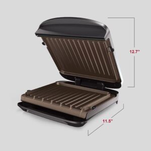 George Foreman Rapid Series 4-Serving Indoor Grill and Panini Press - Silver