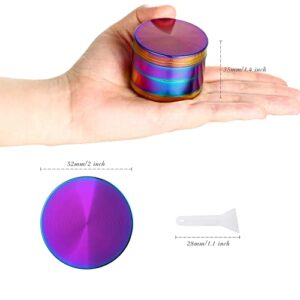 Kitchen 2Inch Spice Grinder - Rainbow Color