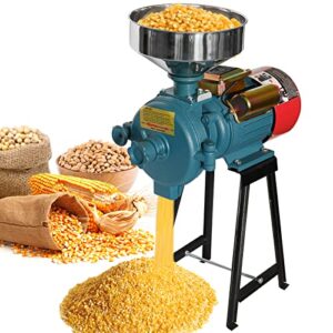 electric grain grinder mill, 3000w 110v corn grinder mill electric, dry cereals rice coffee wheat corn mills with funnel, grain grinder mill powder machine