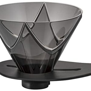 Hario V60 Mugen Coffee Dripper, Size 02, Clear Black