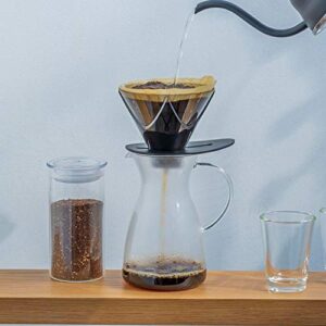 Hario V60 Mugen Coffee Dripper, Size 02, Clear Black