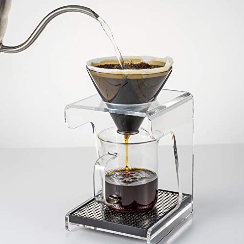 Hario V60 Mugen Coffee Dripper, Size 02, Clear Black