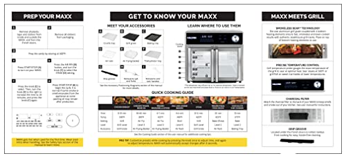 Kalorik MAXX Air Fryer Oven Grill, 26 Quart, Smokeless Indoor Grill and Air Fryer Oven Combo, Up to 500°F, 1700W, Digital Display, 22 Presets, 11 Accessories and Bonus Cookbook