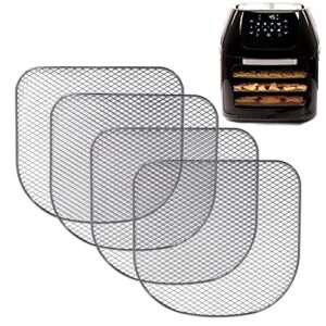 dehydrator rack compatible with chefman 6.3 quart digital air fryer, for power xl airfryer pro 6 qt power air fryer oven 6qt 12.5 qt, for caynel air fryer oven (4pack) 304 stainless steel air fryer rack air fryer dehydrator accessories