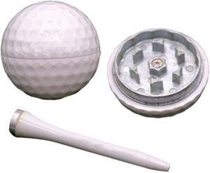 2022 upgrade golf ball vanilla grinder, golf/vanilla set 3-pack multifunctional creative herb vanilla spice grinder, gift for dad grandpa golf lovers