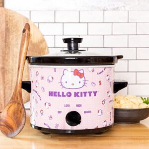 uncanny brands hello kitty 2qt slow cooker – cook with your favorite sanrio characters
