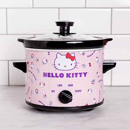 Uncanny Brands Hello Kitty 2qt Slow Cooker - Cook With Your Favorite Sanrio Characters