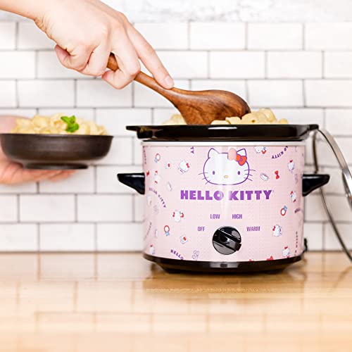 Uncanny Brands Hello Kitty 2qt Slow Cooker - Cook With Your Favorite Sanrio Characters