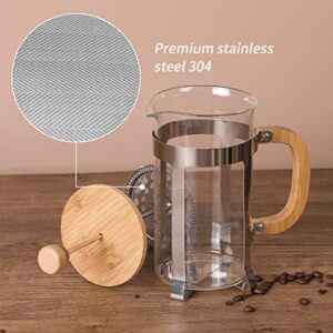 Sivaphe 34oz French Press Filter Stainless Steel for Coffee Maker, 1000ml / 8 cup French Press Screen Pack of 6