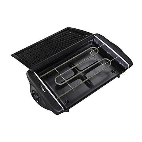 Tayama TG-868XL Smokeless Non-Stick Indoor Electric Grill, Extra Large, Black