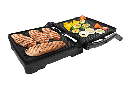 Courant CPP-4140 4-Serving Panini Press and Sandwich Griddler with Non-stick Coated Plates - Indoor Grill