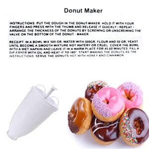 wjq&linyuzi Plastic Donut Maker Waffle Molds Kitchen Accessory Bakeware Doughnut Maker Cake Mold Biscuit Cookies Diy Baking Tool