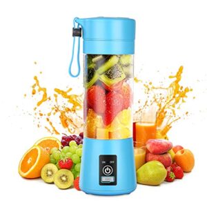 balywood portable blender, personal blender with usb rechargeable mini fruit juice mixer, personal size blender for smoothies and shakes mini juicer cup travel 380ml, fruit juice, milk, s